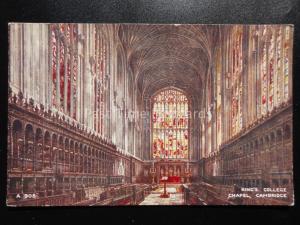 Cambridge: King's College Chapel Interior c1948 Valentine's A.908 Brian Gerald