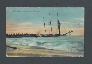 1912 SS William B Davock Ship Wreck W/33 Hands Lost On Lake Michigan