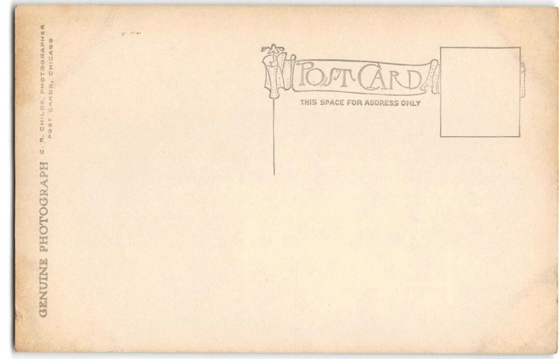 RPPC Cement Bridge Fox River BATAVIA, ILLINOIS 1910s C.R. Childs Photo Postcard