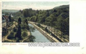 Kaiserallee Baden Baden Germany Unused 