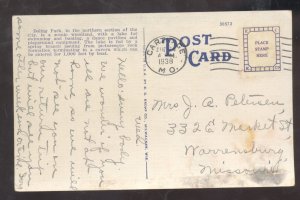 SPRINGFIELD MISSOURI MO. DOLING PARK SCENE VINTAGE POSTCARD