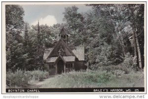 Wisconsin Bailey's Harbor Boynton Chapel Real Photo