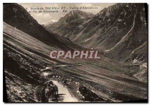 Old Postcard Route du Tourmalet Vallee d Escoubous and Pico Néouvieille