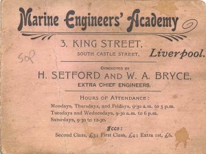 uk52445 marine engineers academy liverpool real photo uk