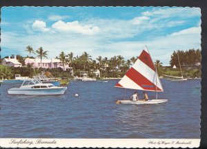 Caribbean Postcard - Sailing - Sunfishing, Bermuda   MB2502