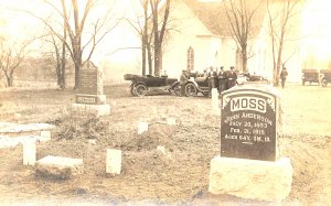 Concord Township MOSS John Anderson Head Stone Postcard