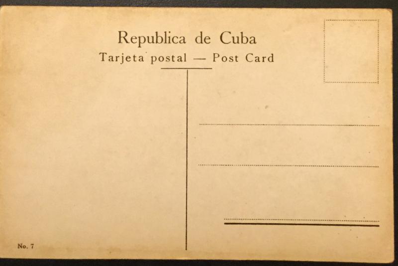 Postcard Unused Fruit Stand Havana Cuba No 7 LB