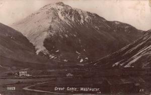 Wastwater England Great Gable Real Photo Antique Postcard J74845