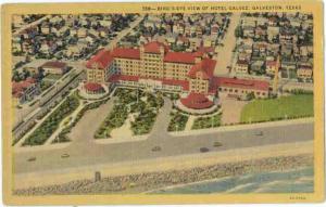 Linen Air View of Hotel Galvez Galveston Texas TX