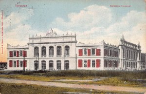 VERACRUZ NUEVO LEON MEXICO~ESTACION TERMINAL~RAILROAD STATION~1913 POSTCARD