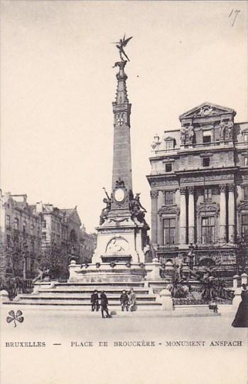 Belgium Brussells Place De Brouckere Monument Anspach