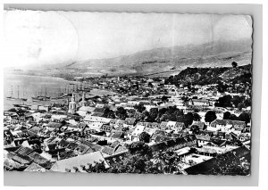 Saint-Pierre Martinique General View Before Eruption Montagne Pelee 1902 Rppc 