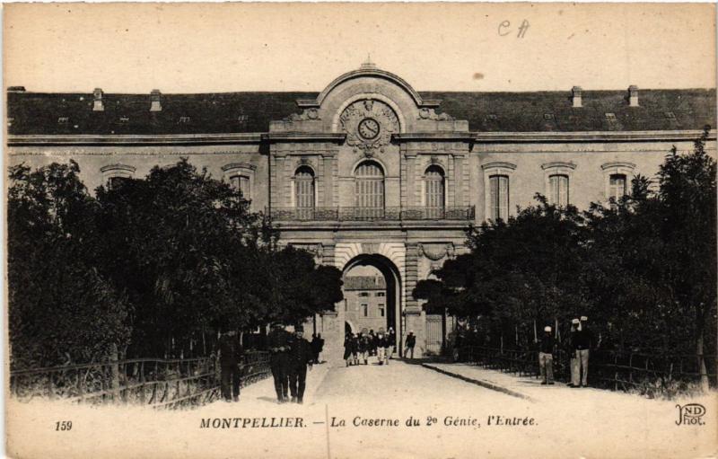 CPA MONTPELLIER - La Caserne du 2* Génie l'Entrée (511258)