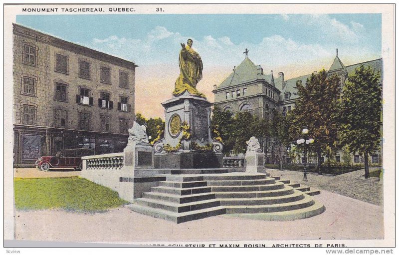 Monument Taschereau, Quebec, Canada, 1900-1910s