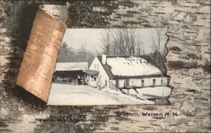 Warner New Hampshire NH Grist Mill c1905 Postcard