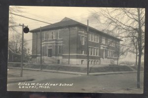 RPPC LAUREL MISSISSIPPI SILAS W GARDINER SCHOOL VINTAGE REAL PHOTO POSTCARD