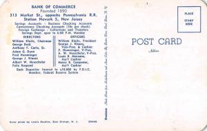 Newark New Jersey Bank Of Commerce Lobby Interior Vintage Postcard K40509 