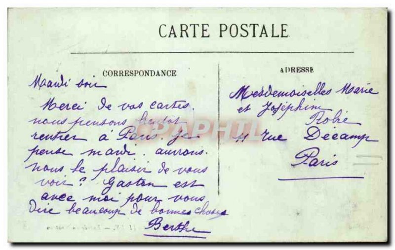 Chantilly Old Postcard Entree du Chateau