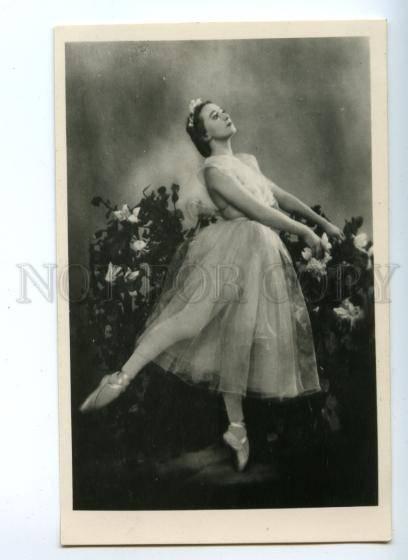 140642 ULANOVA Russia BALLET Star DANCER GISELLE Old PHOTO