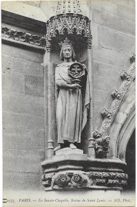 The Statue of Saint Louis La Sainte-Chapelle Paris France