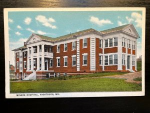 Vintage Postcard 1915-1930 Miners Hospital Frostburg Maryland