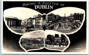 Postcard - Having A Flutter At Dublin, Ireland