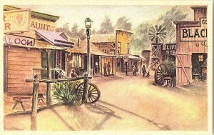 Ghost Town Street Knott's Berry Place CA Vintage Postcard Standard View Card 