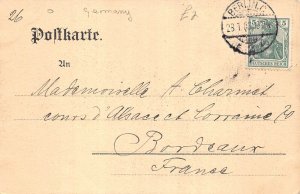 A140 Germany 1903 Artist Card signed Carl Jander Berlin Schlossplatz postcard