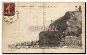Postcard Old St Aubin Sur Mer Cliffs Castel