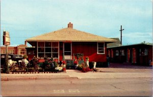 Postcard Knotty Pine Motel in Rock Springs, Wyoming~136484