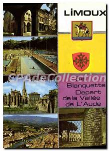 Postcard Old Limoux Aude Les Arcades Pool