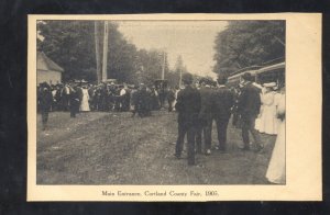 CORTLAND NEW YORK CORTLAND COUNTY FAIR 1905 VINTAGE POSTCARD NY