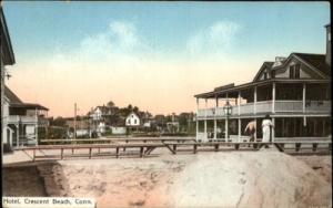 Crescent Beach CT Hotel c1910 Old Postcard