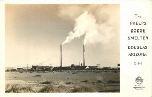 Arizona Douglass Phelps Dodge Smelter Frasher RPPC Photo Postcard 22-5816