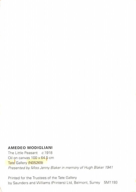Amedeo Modigliani, The Little Peasant  