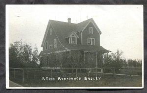 dc211 - SEDLEY Sask 1910s A Fine Residence.  Real Photo Postcard.