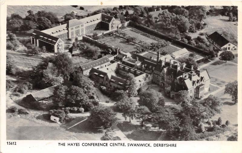 SWANWICK DERBYSHIRE UK THE HAYES CONFERENCE CENTER AERO PHOTO POSTCARD