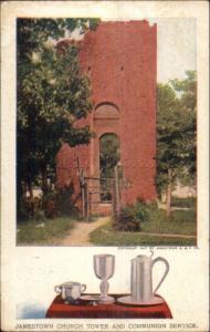 Jamestown VA 1907 Exposition Church & Communion Service #20 Postcard