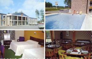 Wandlyn Motor Inn Kentville NS Nova Scotia Motel Pool Multiview Vintage Postcard
