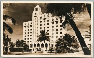 MIAMI BEACH FL WHITMAN HOTEL COLLINS AVE. VINTAGE REAL PHOTO POSTCARD RPPC