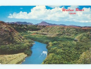 Pre-1980 RIVER SCENE Kauai Hawaii HI AE5799@
