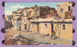 Hopi Indian Pueblo Southwest American Indian Village, Postcard, Arizona