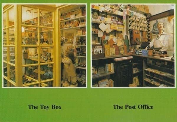 Toy Transport Bus Post Office Royal Mail Shop Eastbourne Sussex Rare Postcard