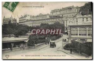 CPA Royat les Bains Place Allard et Boulevard Bazin