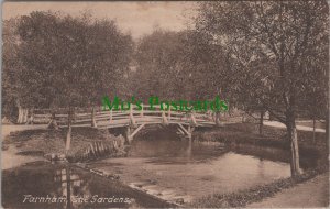 Surrey Postcard - Farnham, The Gardens, Posted in 1915 -  RS37154