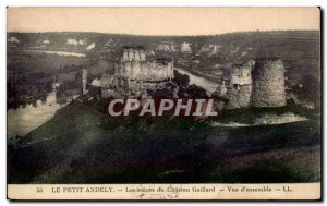 Old Postcard The Little Andely The ruins of Chaetau Gaillard