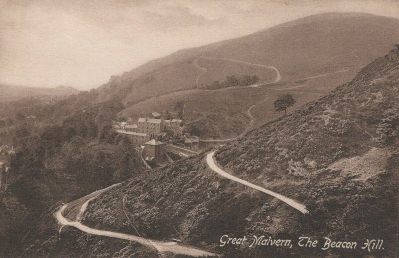 Worcestershire Postcard - Great Malvern, The Beacon Hill  RS22474