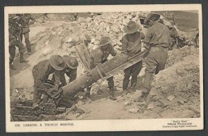 Ca 1916 RPPC* WW1 LOADING A TRENCH MORTAR TOMMY GETTING READY SEE INFO