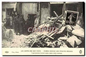 REPRO Zeppelins on Paris odious Crimes of the Boches Pirates