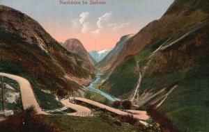 Vintage Postcard Noerodalen fra Stalheim